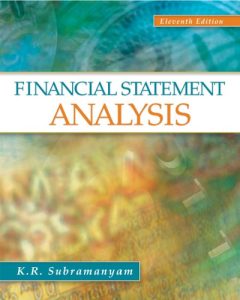 کتاب بررسی وضعیت تراز مالی Subramanyam 
