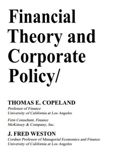 کتاب نظریه های مالی و سیاست شرکتی کوپلند
