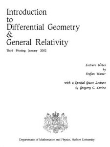 کتاب مقدمه ای بر هندسه دیفرانسیل و نسبیت عام استفان وانر
