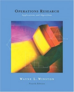 کتاب تحقیق در عملیات وین وینستون - کاربردها و الگوریتم ها