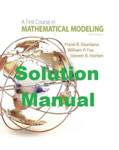 حل تمرین مدلسازی ریاضیاتی Giordano و Fox