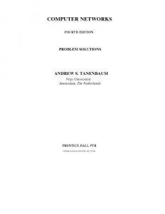 حل المسائل کتاب شبکه های کامپیوتری  اندرو اس. تننباوم