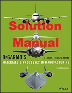 حل تمرین مواد و فرایندها در ساخت و تولید DeGarmo