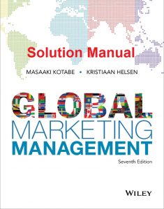 حل المسائل کتاب مدیریت بازاریابی جهانی ماساآکی کوتابه، کریستیان هلسن
