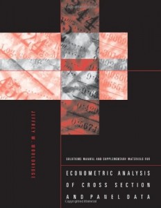 حل المسائل کتاب اقتصاد سنجی تحلیل داده های مقطعی و داده های تابلویی وولدریج