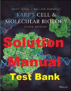 حل المسائل و تست بانک بیولوژی سلولی و مولکولی Karp و Iwasa ویرایش نهم